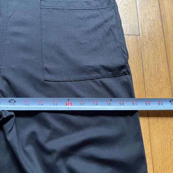 Everlane Size L Black The Luxe Cotton Sleeveless Cropped Wide Leg Jumpsuit - Picture 8 of 16